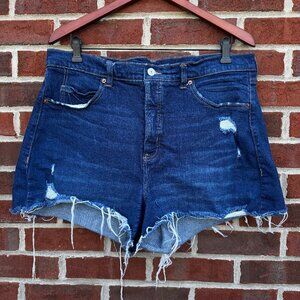 Old Navy Denim Shorts Womens Size 16 Sky-Hi A-Line Higher High-Rise Cut-Offs